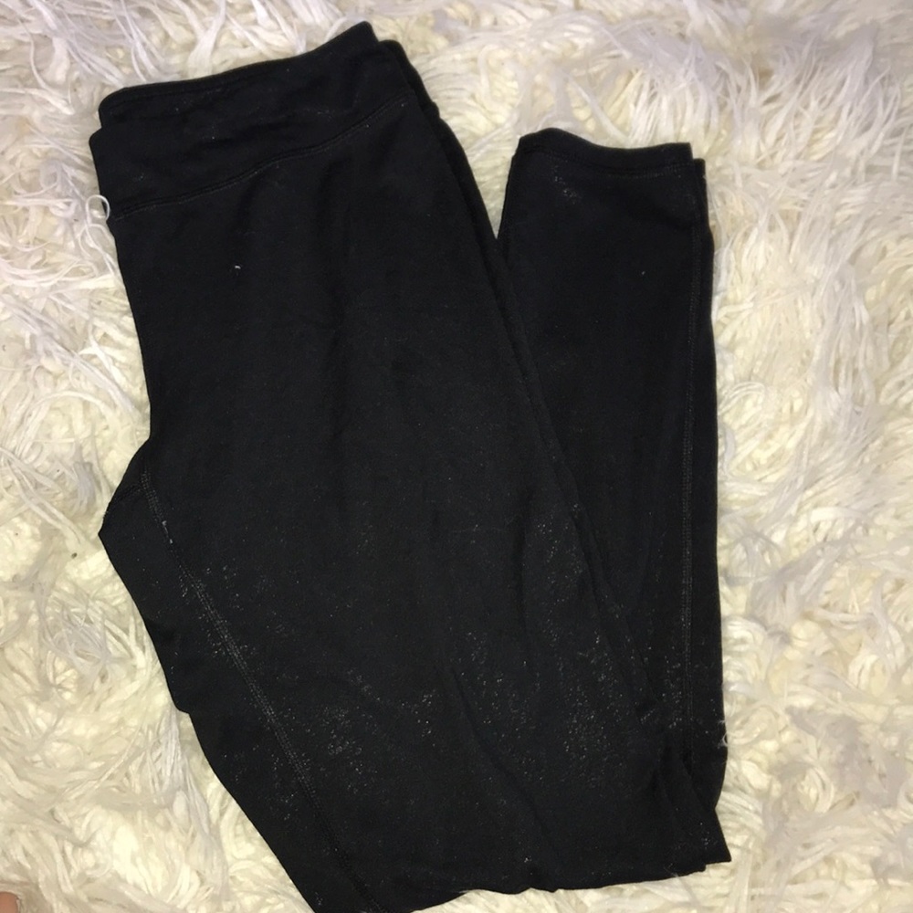 SHINY BLACK LEGGINGS
